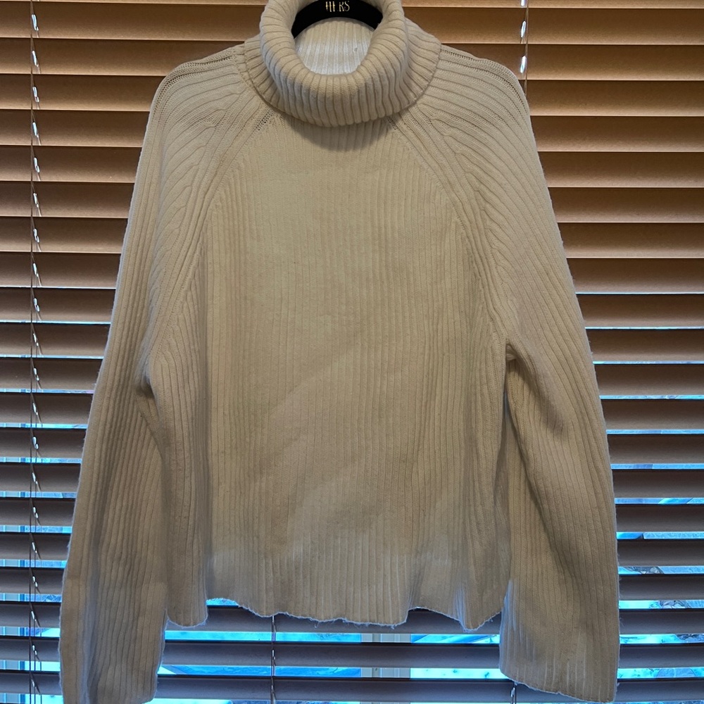 H&M Cream Turtleneck Sweater